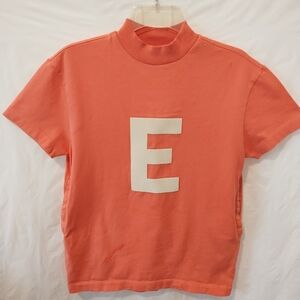 ESSENTIAL'S FEAR OF GOD CORAL LOGO IMPRINTED T-SHIRT DRESS W/POCKETS GIRLS SZ 6